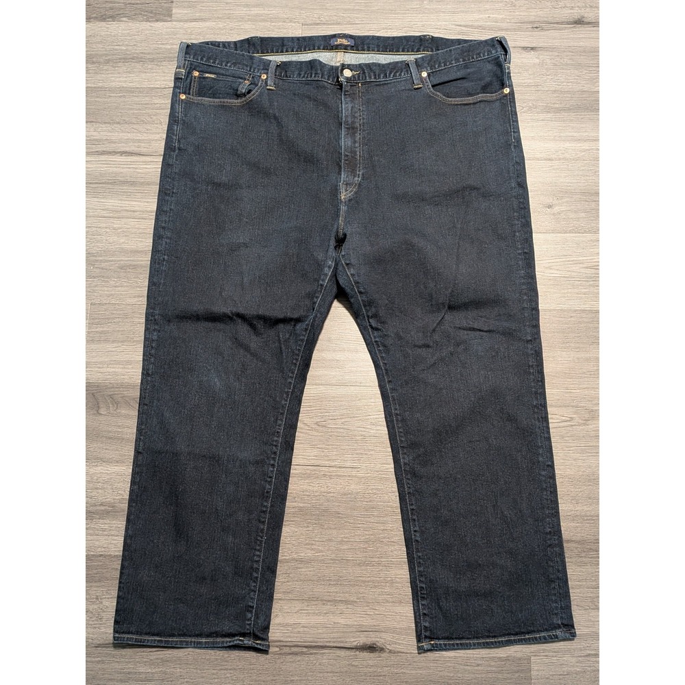Polo Ralph Lauren Men's The Hampton Relaxed Straight Dark Wash Jeans Size 50x30‎